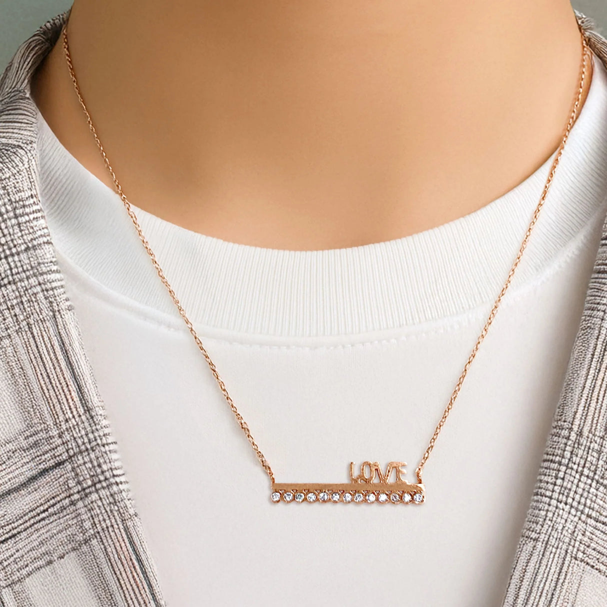 Bullion Gold Love On Top Necklace