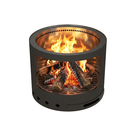 Havana Noke Smokeless Fire Pit Stainless Steel Portable Black