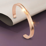 Boxed Make it Gold Earrings & Bangle Set in Rose Gold
