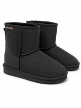 Australian Leather Ugg Mini Uggs - Black - AU5