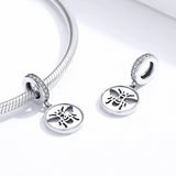 Solid 925 Sterling Silver Bee Animal Stamp Pandora Inspired Charm
