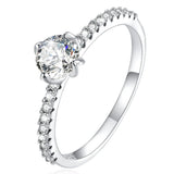 Solid 925 Sterling Silver Zircon Brilliance Ring