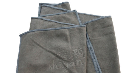 Yoga Pilates Hand Towel Mat Workout Absorbing Microfiber 67Cm Grey