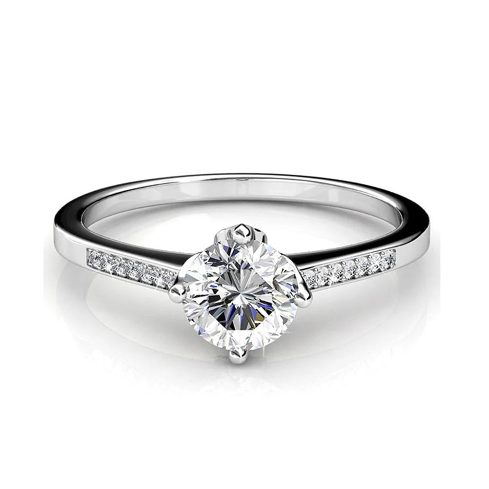 Krystal Couture Covenant Ring Embellished with Swarovski Crystals