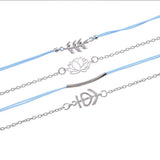 Bohemian 5-Piece Charm Bead Bracelet Set