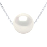 Necklace Freshwater Pearl White White Gold 9-10mm