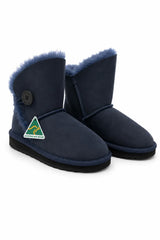 Australian Leather Ugg 1Button Short Sheepskin - Navy - AU7