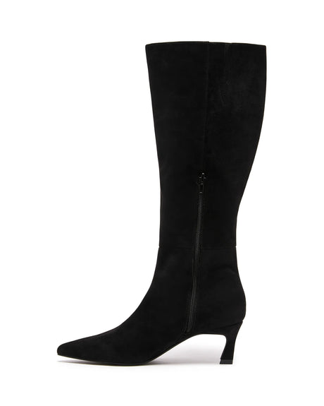 Therapy Dove Black Microsuede