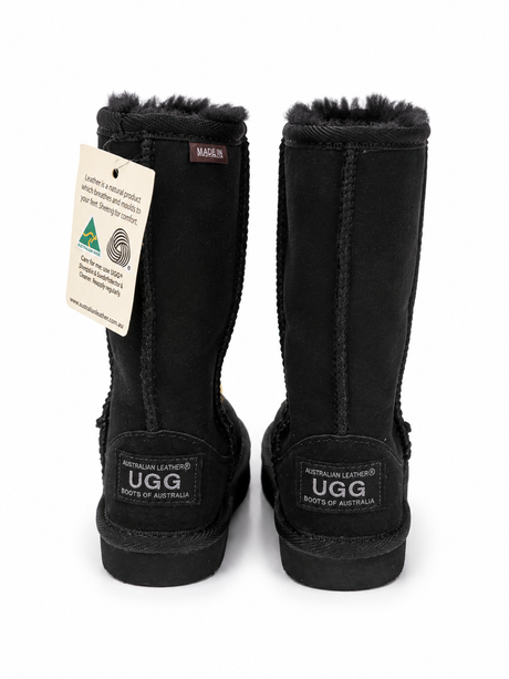 Australian Leather Ugg Kids Classic Long - Black - AU6