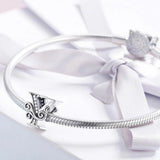 Solid 925 Sterling Silver Vintage Inspired Antique Alphabet Charm