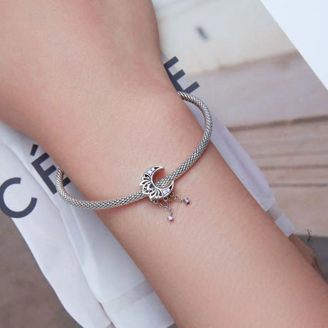 Solid 925 Signature Silver Akhira Moon Goddess Charm