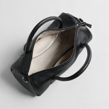 Leather Cylinder Handbag – Convertible Crossbody Bag with Detachable Strap