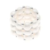 Ring Freshwater Pearl White 3-4mm Adjustable