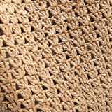 Hand-Woven Raffia Bucket Bag - Khaki