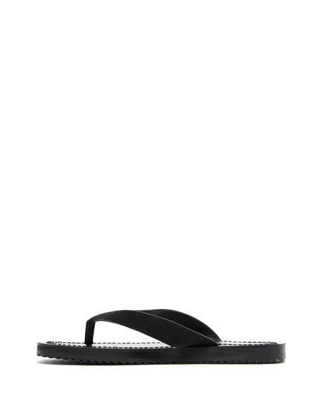 Therapy Undone Black Faux Suede