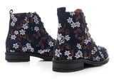 Bosccolo Womens Boots - Brown White Flower