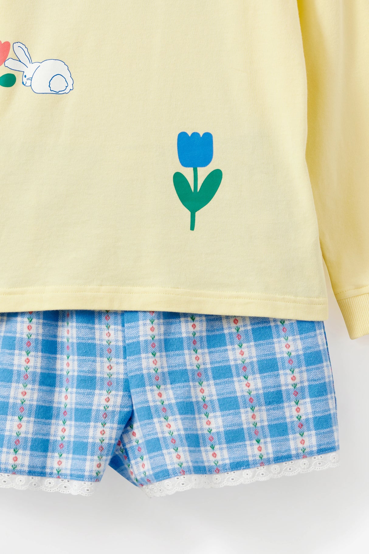 Cotton On Kids Sweet Bunny Long Short Pj Set - Baby Yellow/Hoppy Days