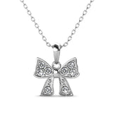 Krystal Couture Ribbon Tie Necklace Embellished with SWAROVSKI Crystals