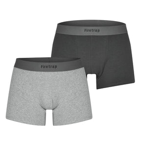 Firetrap Men's 2 Pack Trunks - Grey