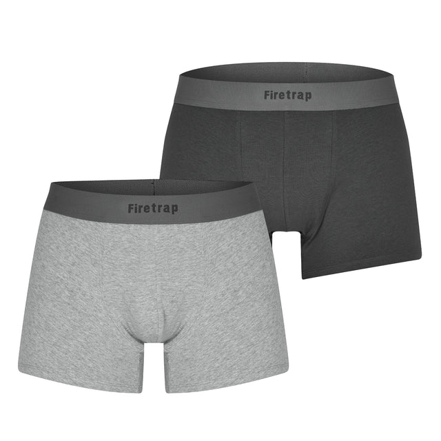 Firetrap Men's 2 Pack Trunks - Grey