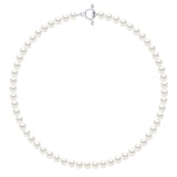 Necklace Freshwater Pearl White Sterling Silver 6-7mm 42cm