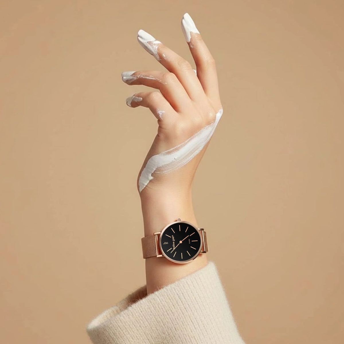 Bullion Gold Bullion Gold Timeless Dream Watch - Rose Gold and Black