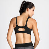 Quick Dry High Impact Padded Wireless Sports Bra - Black