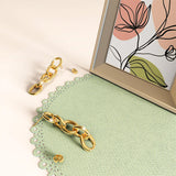 Bullion Gold Lewis Dangle Gold Layered Earrings