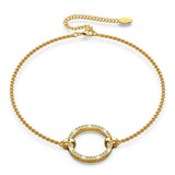 Boxed Orbit of Radiance Earrings & Beauty Bracelet Set with SWAROVSKI® Crystal in Gold