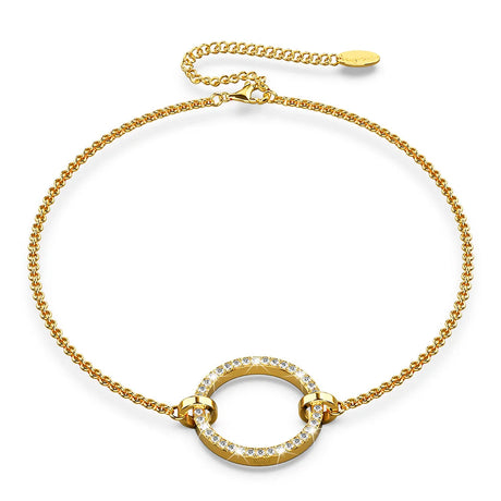 Boxed Orbit Earrings, Bracelet & Necklace Set with SWAROVSKI® Crystal in Gold
