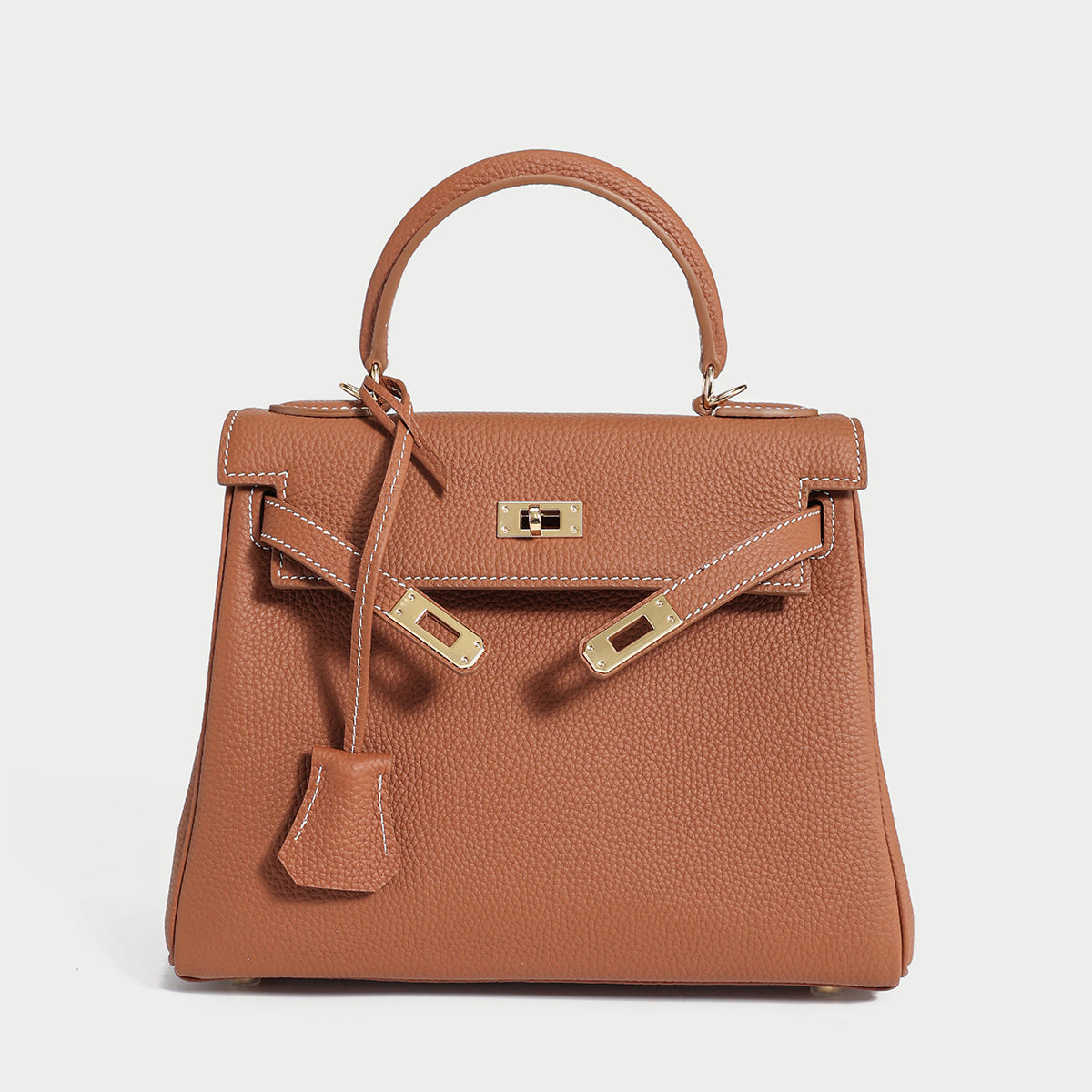 Queens Mini Top Handle Palm - Brown