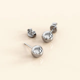 Bullion Gold Ball Stud Earrings 8mm