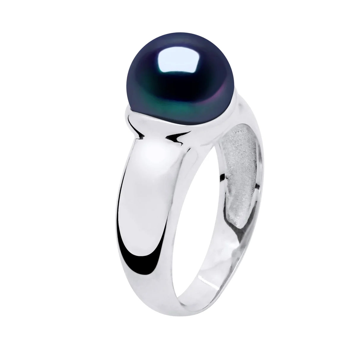 Ring Prestige Button Freshwater Pearl Sterling Silver