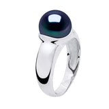 Ring Prestige Button Freshwater Pearl Sterling Silver