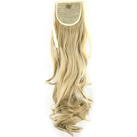 22" Dark Blonde Hair Extension Quality Synthetic Hair Ponytail Curly Wavy