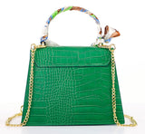 Bosccolo Handbag - Green Croco