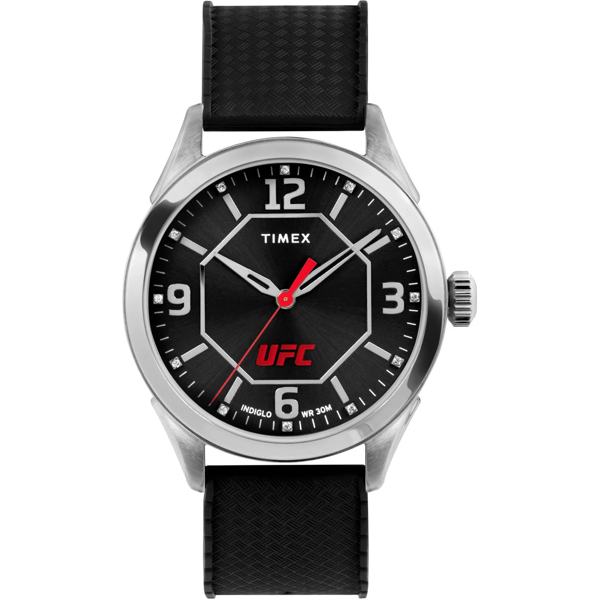 Timex UFC Athena Silver Black Silicone