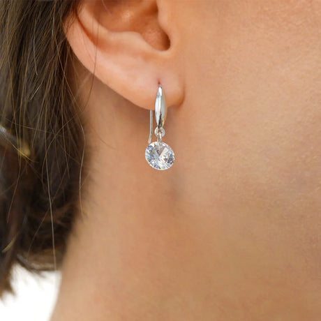 Solid 925 Sterling Silver Meru Hook Earrings