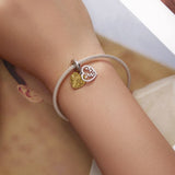 Solid 925 Signature Silver Goldilocks Heart Charm