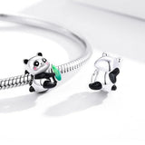 Solid 925 Sterling Silver Baby Panda Pandora Inspired Charm