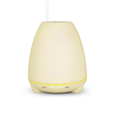 TODO 100Ml Humidifier Aromatherapy Diffuser 7 Colour Led Compact Design + Essential Oil - White