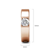 Boxed Modern Bangle and Earrings Set Embellished with SWAROVSKI® Crystals