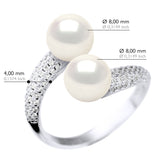Ring "You & Me" Jewelry - Natural White - Longueur 18 cm
