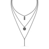 Layered Hipster Pendant Necklace