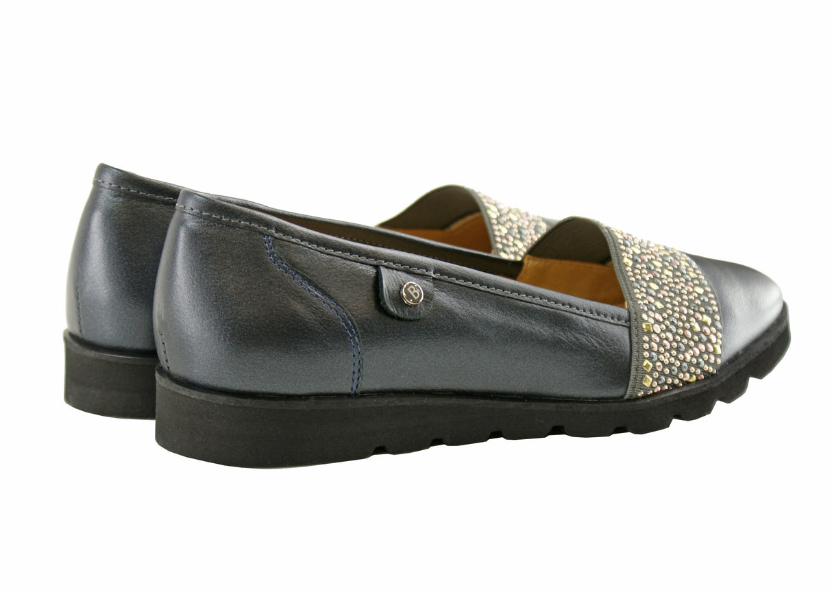 Bosccolo Womens Moccasin - Graphite