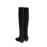 Stretch Over the Knee Boots - Black
