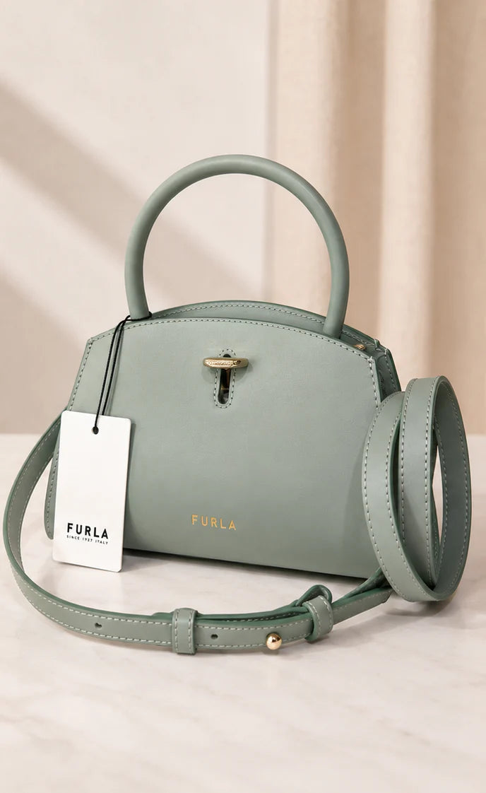 Furla Genesi Mini Tote - Mineral Green