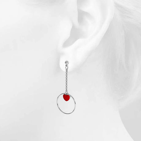 Love Struck In Circle Earrings