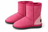 Australian Leather Ugg Classic Short Glitter Heel - Tomato - AU7
