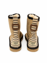 Australian Leather Ugg Mini Stripe Uggs - Natural - AU6